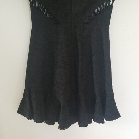 Zimmermann Helm Circles Flutter Dress Black b179 - Picture 13 of 14